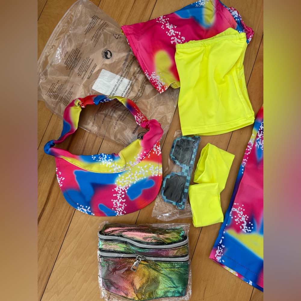 NEW Retro Ken / 80’s Men’s Workout 8 piece Costume size L - Picture 10 of 12